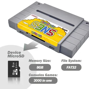 3000 en 1 tarjeta de juego SNES V12 con una tarjeta TF de 8 GB Cartucho de juego SFC para SFC SUPER FAMICOM ACCESORIOS DE JUEGO DE LA CONSOLA DE JUEGO EE. UU. 10 mejores ventas Famicom nes - №1