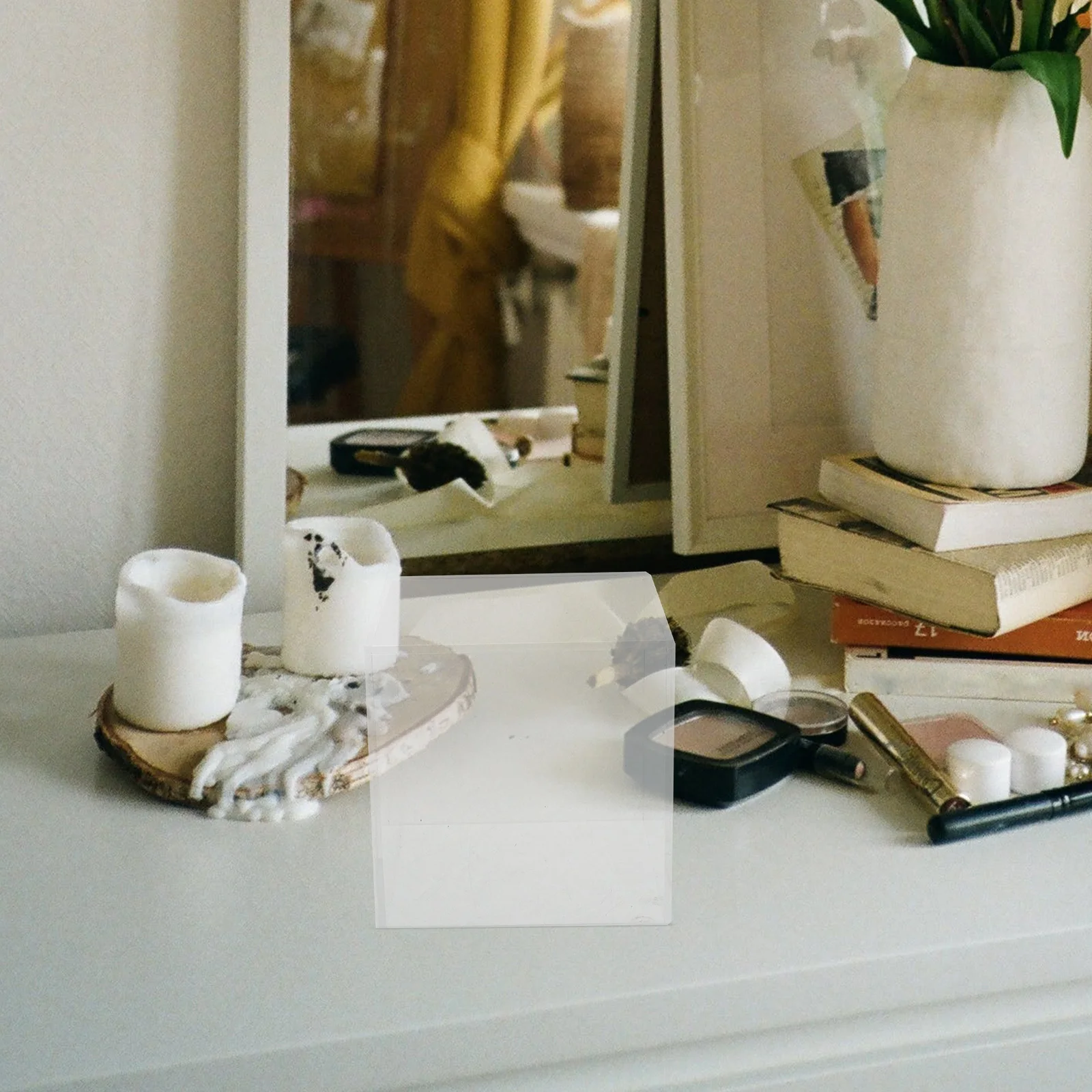 

3Pcs Clear Acrylic Display Boxes Cube Risers Transparent Organizer for Jewelry Cake Dessert Holder Acrylic Boxes