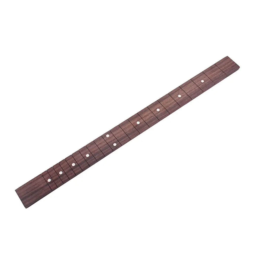 Rosewood Guitar Fretboard Slotted 21 Fret Fingerboard Component for Cigar Box Guitar Crafting and Setup