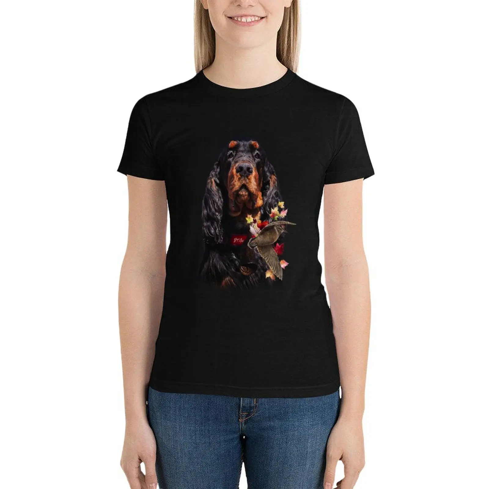 Gordon Setter , Getting Started Woodcock Hunting T-Shirt sweat anime clothes Womens graphic t shirts