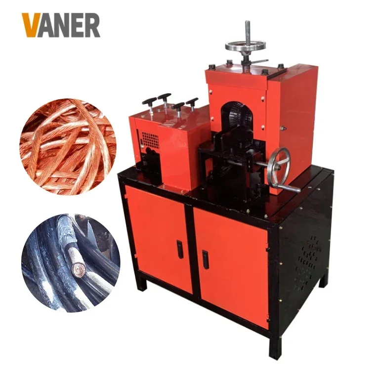 2024 electric cable making machine scrap cable granulator peel cables electric wire stripping machine