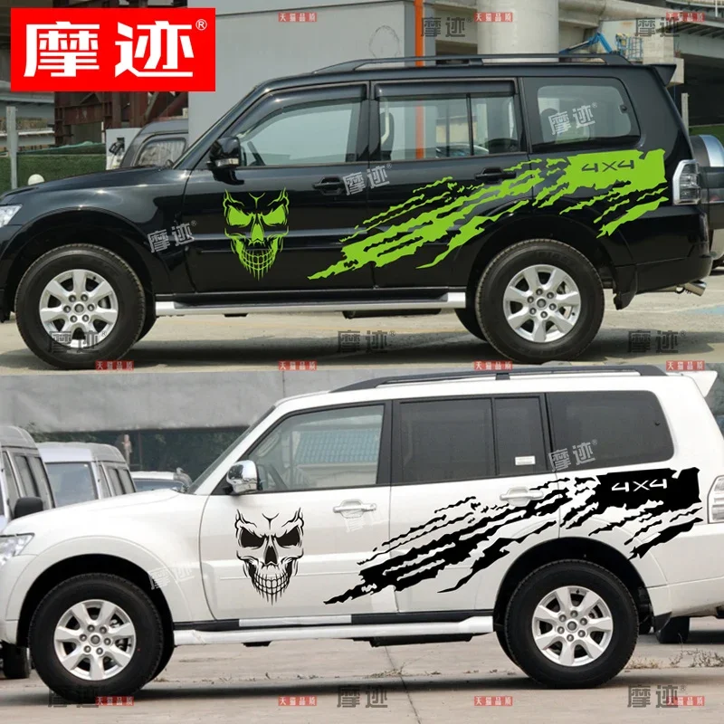 

Автомобильная наклейка для Mitsubishi Pajero V97 V93 V73, внешнее украшение кузова, наклейка на заказ, аксессуары для пленки