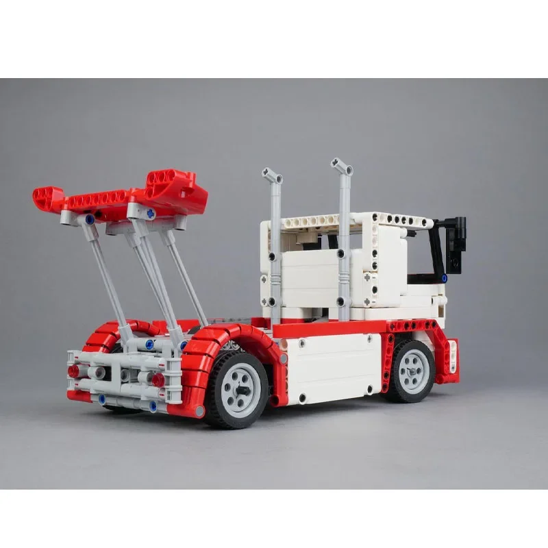 

MOC-119086 Гоночный грузовик, строительный блок, модель 711, детали MOC, креативные образовательные строительные блоки, игрушка на день рождения для мальчиков и детей, подарок