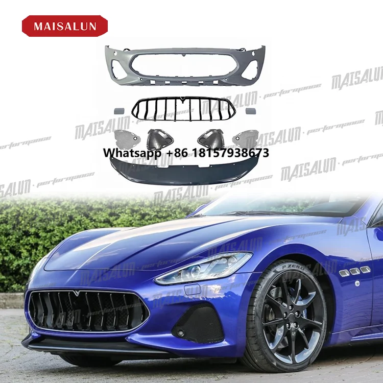 

MAISALUN Auto Spare Parts Hot Sell Car Bumper With Grille Front Lip Z Style Bodykit for Maserati GT GranTurismo