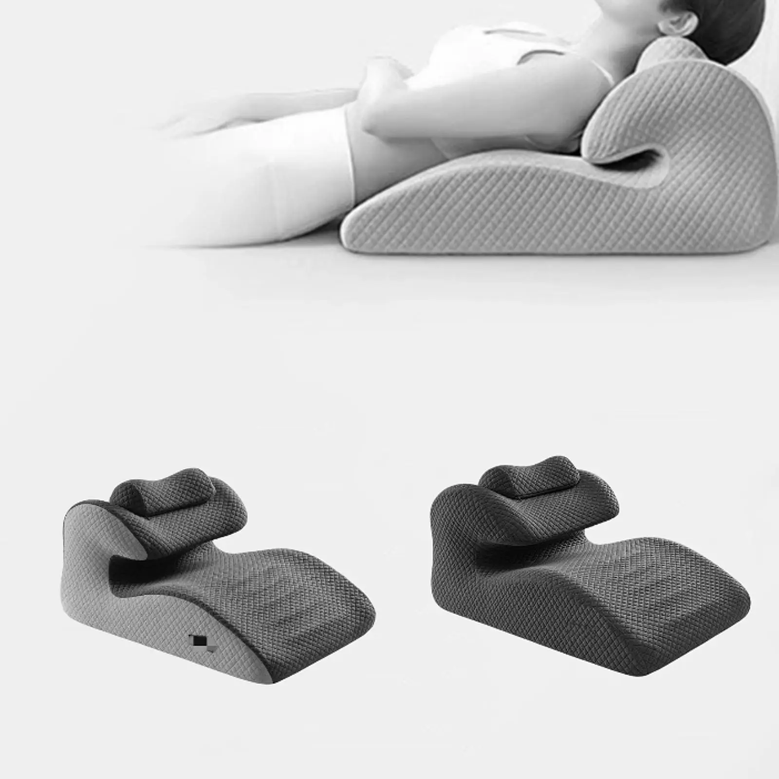 

Bed Wedge Pillow Memory Foam Portable Back Support Face Down Pillow Comfort Prone Pillow Ergonomic for Sitting Up Reading