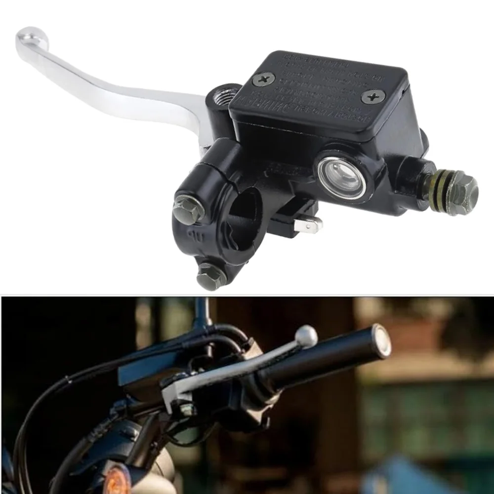 

Мотоциклетный левый и правый главный тормозной цилиндр, сменная ручка сцепления, универсальная для руля 22 мм для Honda Suzuki