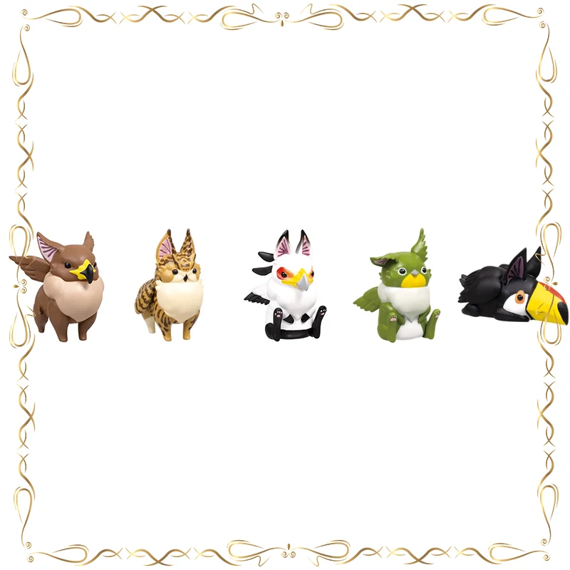 

Golden Eagle Modeling Biology Gashapon Q-version Desktop Ornament Action Figure Model Toys