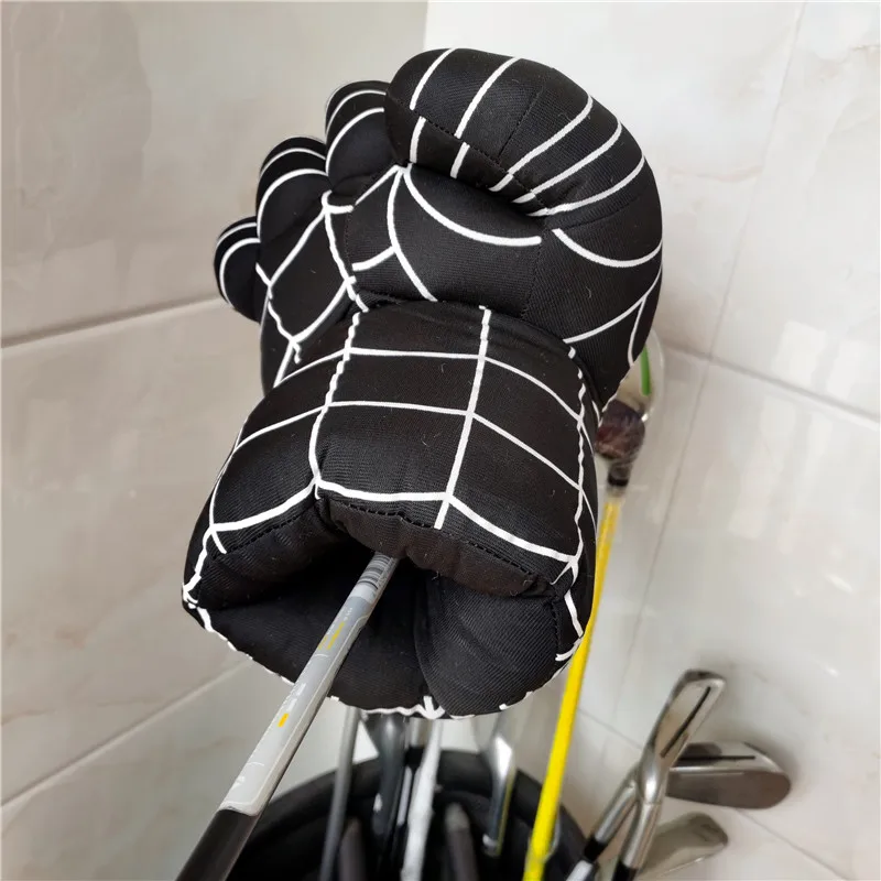Spider Web The Fist Golf Driver Headcover 460cc Boxing Wood Golf Cover Golf Club Accessories Novelty Great Gift