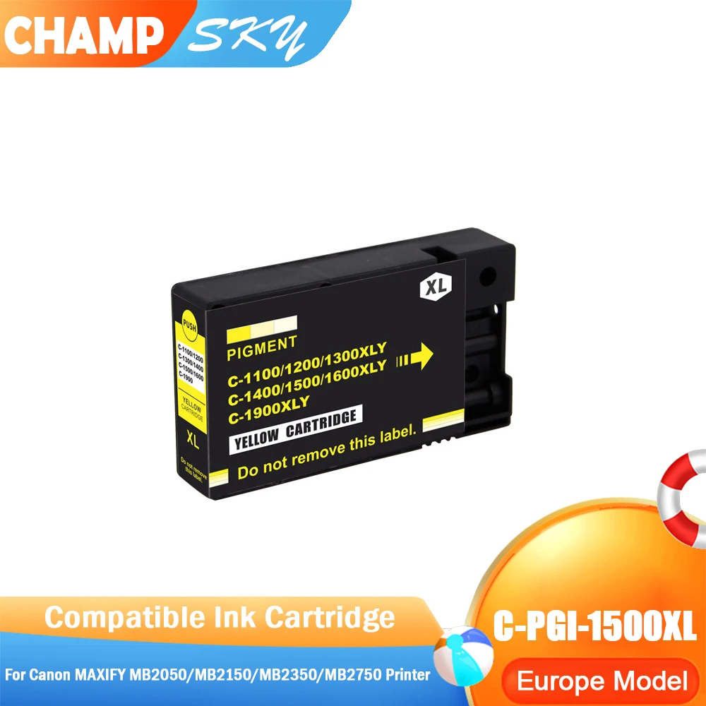PGI 1500 1500XL PGI1500 PGI-1500XL Premium Compatible Inkjet Cartridge for Canon MAXIFY MB2050/MB2150/MB2350/MB2750 Printers