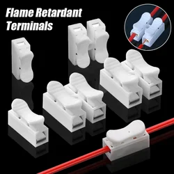 Wire Connector CH-1 CH-2 Press Terminal Block Power Cord Clamp Flame-retardant Terminal Block Quick Electric Cable Connectors