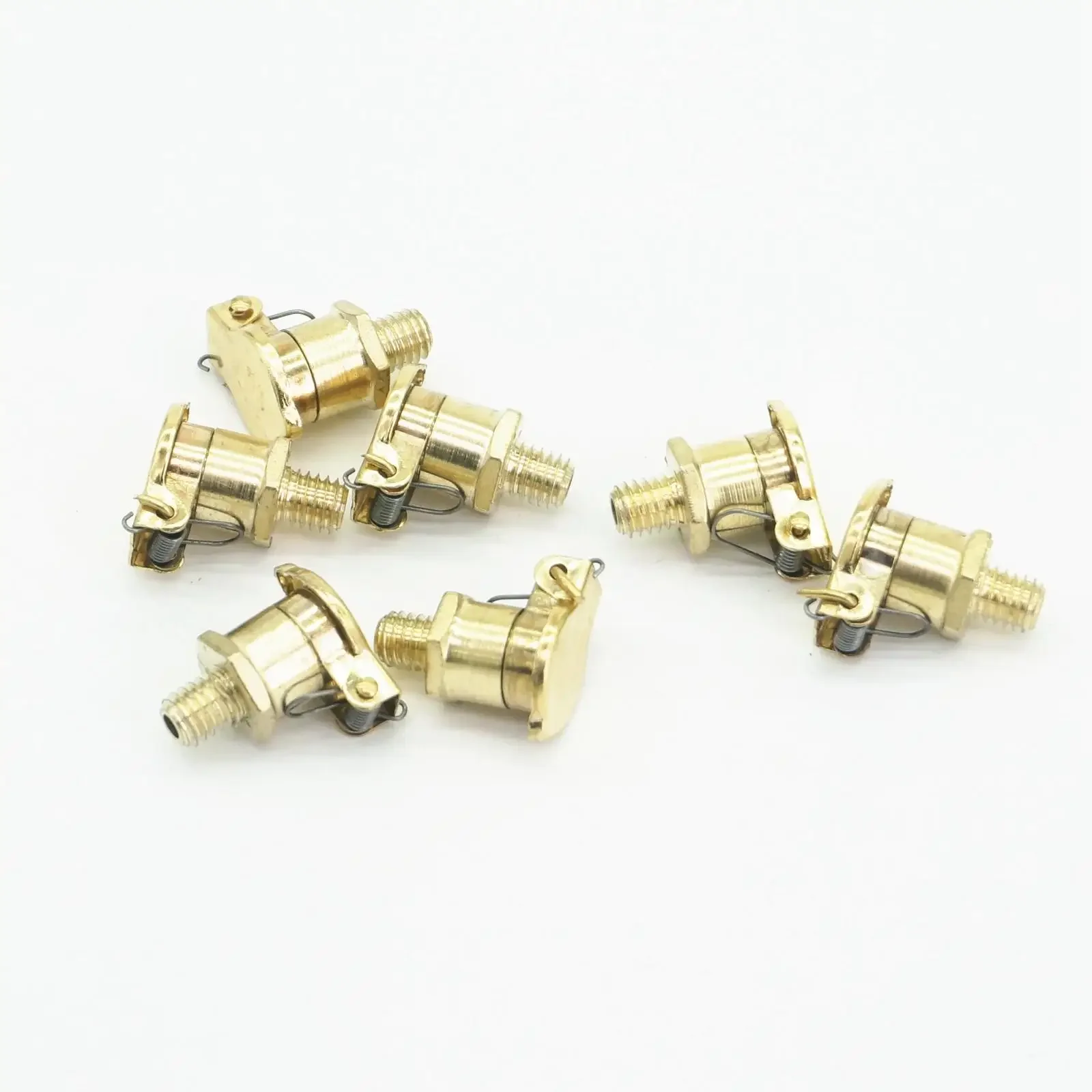 20pcs M6x1mm Male Thread Brass Plated Zinc Alloy Oil Cup Oil Port Cap Oiler Flip Cap Cover For Genertor Engine Bottom Brackets