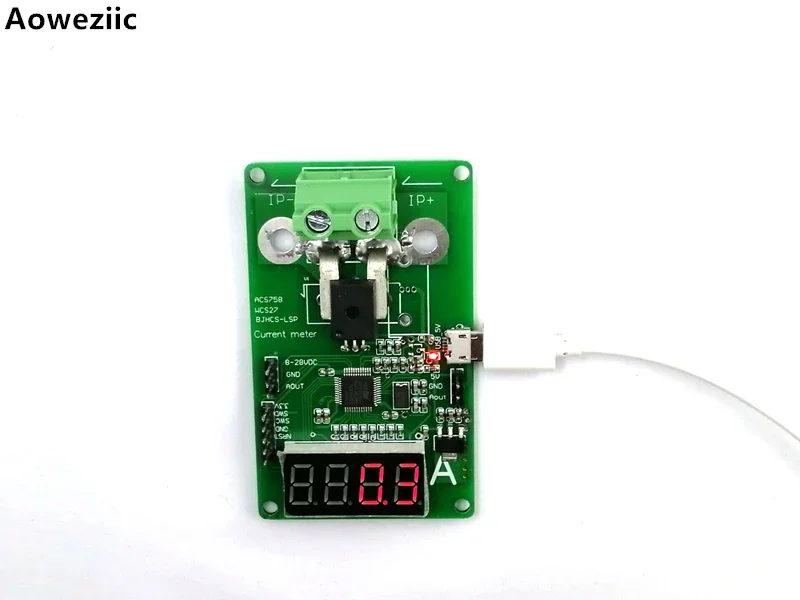 1PCS ACS758LCB-050B 0-50A AC/DC current display meter ACS758LCB-050B-PFF-T