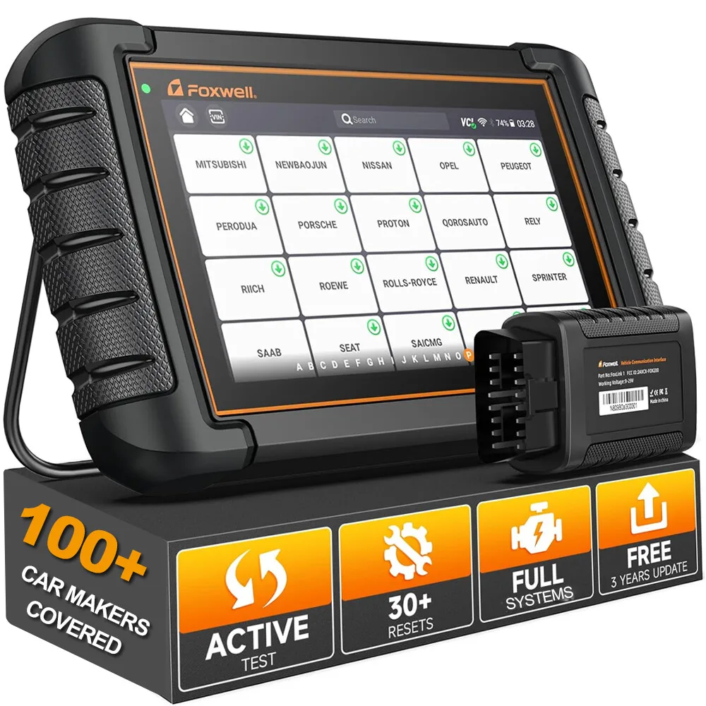 

Автомобильный диагностический сканер Foxwell OBD2 для всех систем с двунаправленной связью