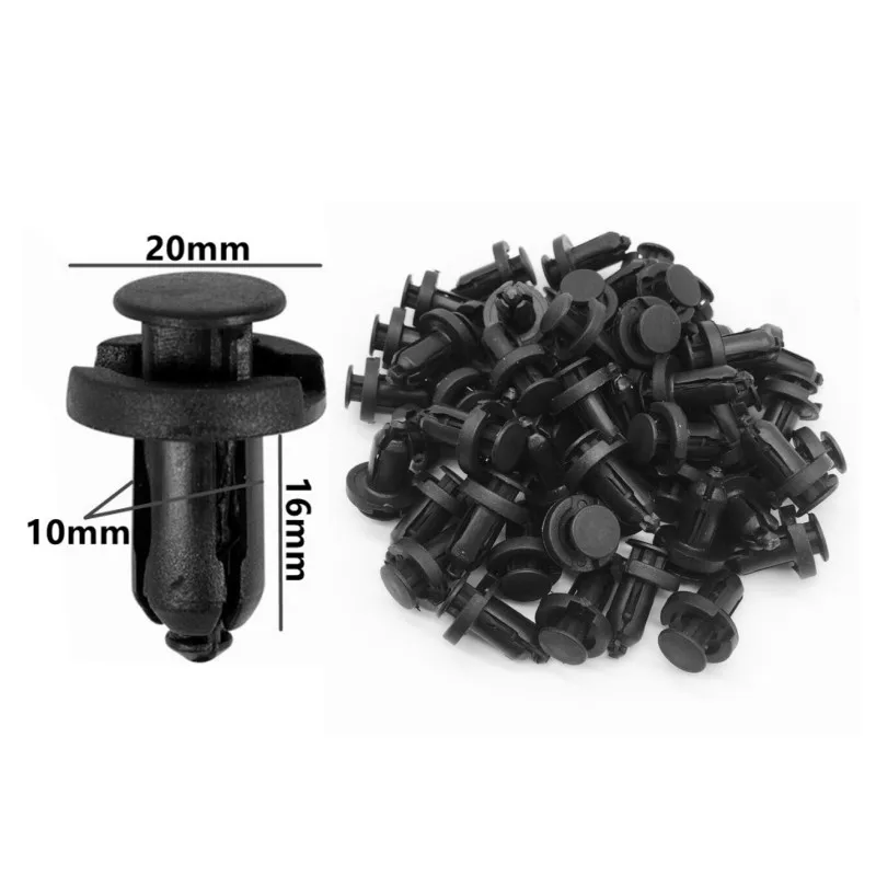 60Pcs 5mm 6mm 7mm 8mm 9mm 10mm Loch Auto Stoßstange Niet Verschluss auto Kotflügel Trim Panel Schraube Clips Für Honda Nissan Toyota Hyundai