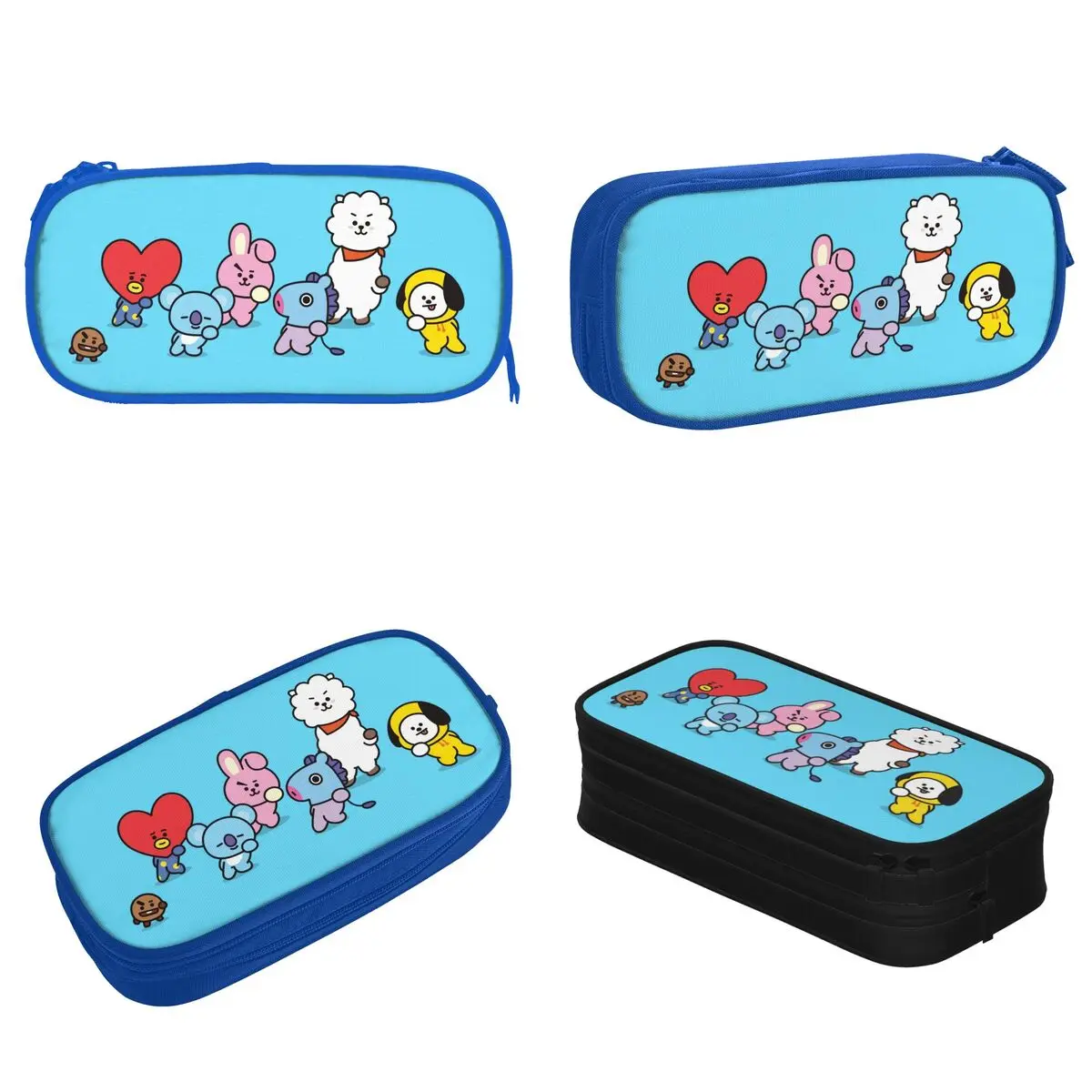 เกาหลีการ์ตูนดินสอน่ารักKpopเพลงกล่องปากกากระเป๋าเด็กความจุขนาดใหญ่นักเรียนโรงเรียนของขวัญPencilcases