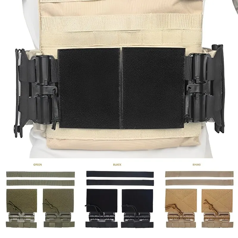 2 Tactical MOLLE Nylon Quick Release Buckle Set Fast Fit Molle Side Belt Cummerbund Straps for JPC CPC NCP XPC 420 Hunting Vest