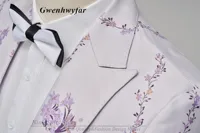 G&N 2026 New Series Men Suits Blazer Beautiful Lilac Purple Floral Pattern Tuxedos 3 Pieces Formal Party Costume Homme Slim Fit 4