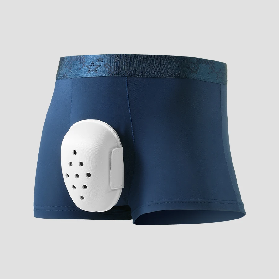 

Post - circumcision underwear for adult men. Anti - friction boxer shorts for special care. Protective cover for post - phimosis