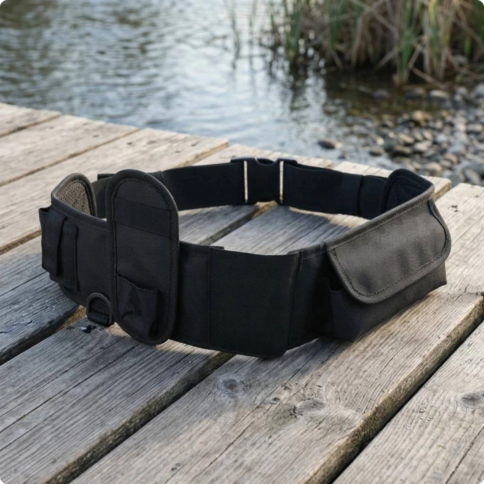 حقيبة خصر للصيد بإغلاق بمشبك، - مراجعة Fishing Belt وسعره