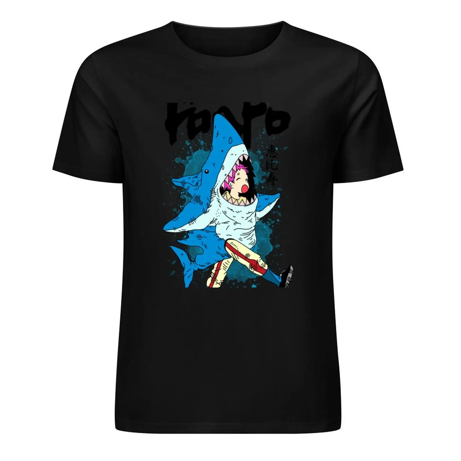 Ebisu Shark Costume Dorohedoro T-Shirt boys animal print graphic t shirt vintage t shirts for men cotton