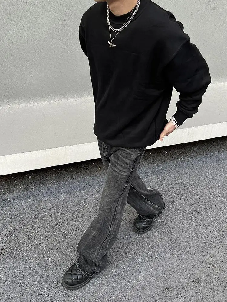 2024 Ripped Jeans for Men Distressed Punk Jeans Pants Men Harajuku Hip Hop Denim Trousers Male Vintage Japanese Pants Men L03