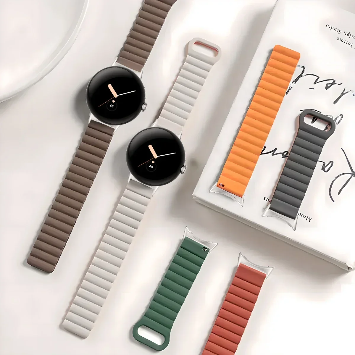 Magnetic Loop Strap For Google Pixel Watch 2 Strap Sport Silicone Bracelet Correa for Google Pixel Watch 1/2 Band Accessories