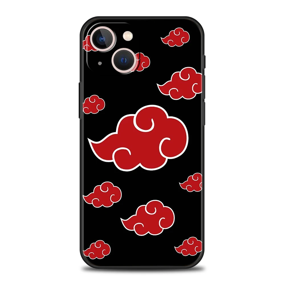 A-Akatsuki Cloud Phone Case for iPhone 16 15 14 13 12 Pro Max 11 Pro Max 7 8 Plus XS XR Shockproof Soft Shell Capas Bags