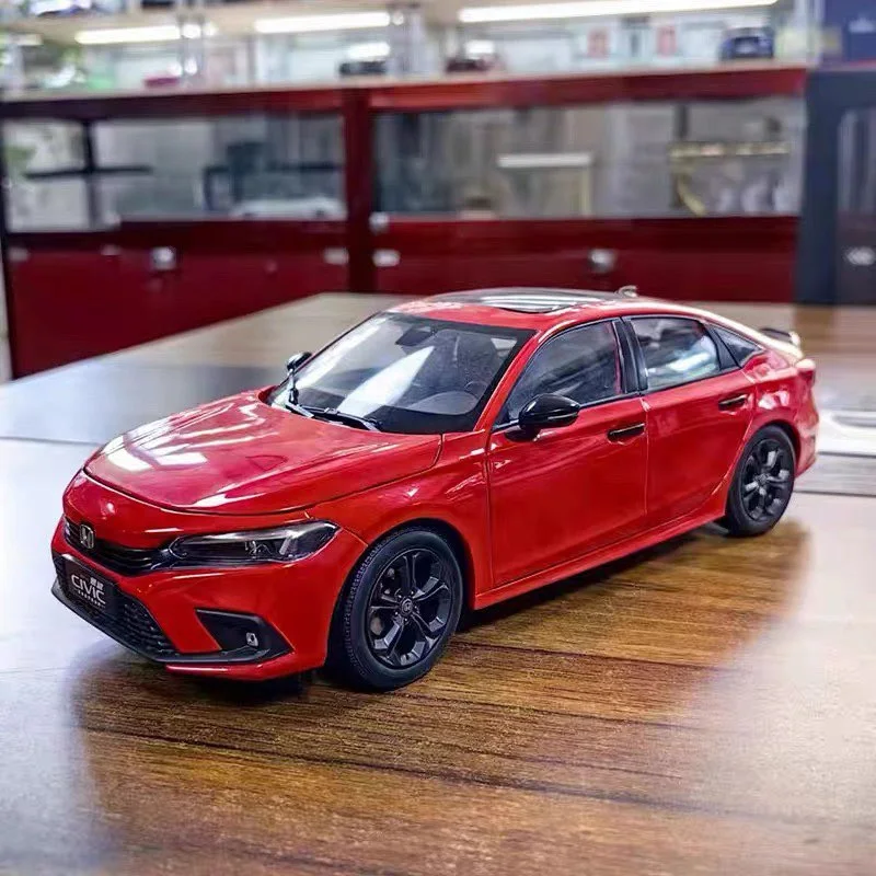 

1:18 Honda Civic 2022 Coupe Alloy Sports Car Model Diecast Metal Vehicles Car Model High Simulation Children Toy Gift Decoration