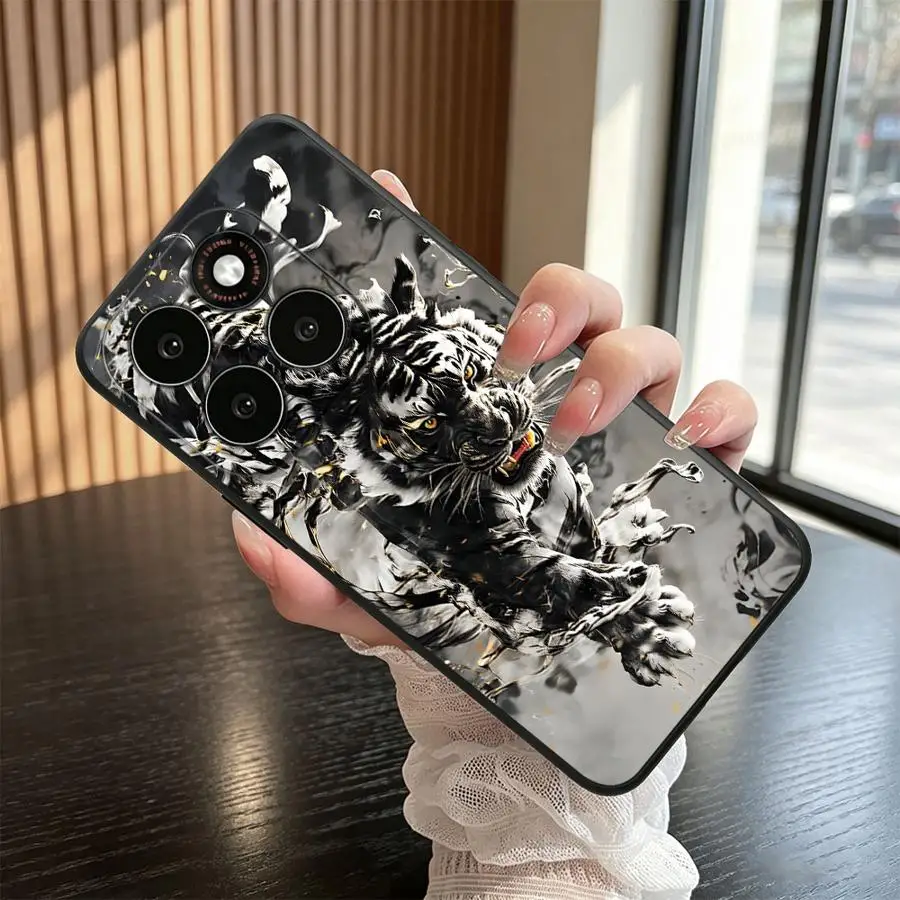 Case for Motorola G96 G22 G32 G71 G50 G53 G30 G85 G86 G52 G51 G73 Edge 70 50 40 20 Pro 30 Lite S30 G60s Phone Cover Tiger Ink view 6
