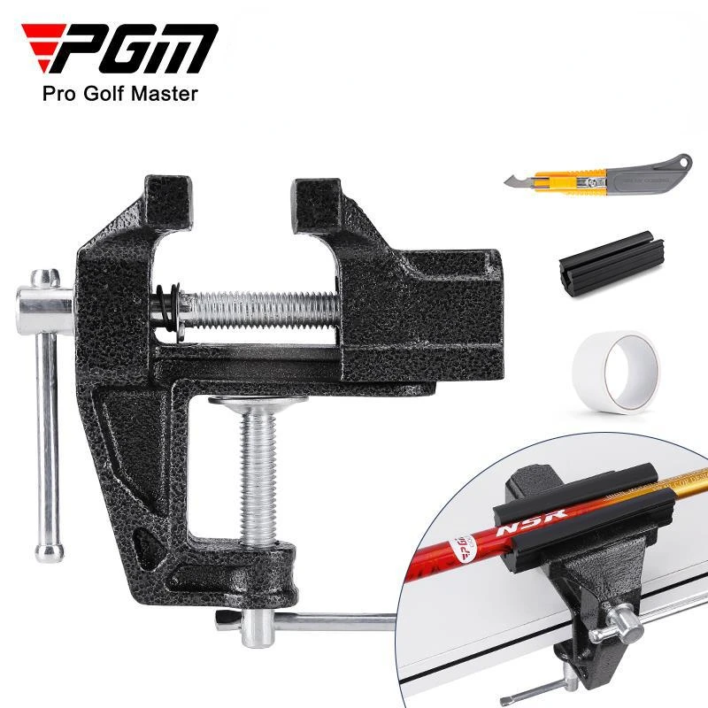 

PGM Golf Grip Replacement Tool Four Piece Bench Clamp, Rubber Clamp, Double-sided Tape, Removal Hook Knife ZP047