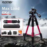 ZOMEI 148cm Professional Tripod Lightweight Aluminum Phone Stand With Quick Plates Mount Pan Head For DSLR SLR Digital Camera