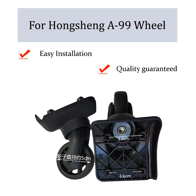 

Suitable For Hongsheng A-99 Universal Wheel Trolley Case Wheel Replacement Luggage Pulley Sliding Casters wear-resistant Repair