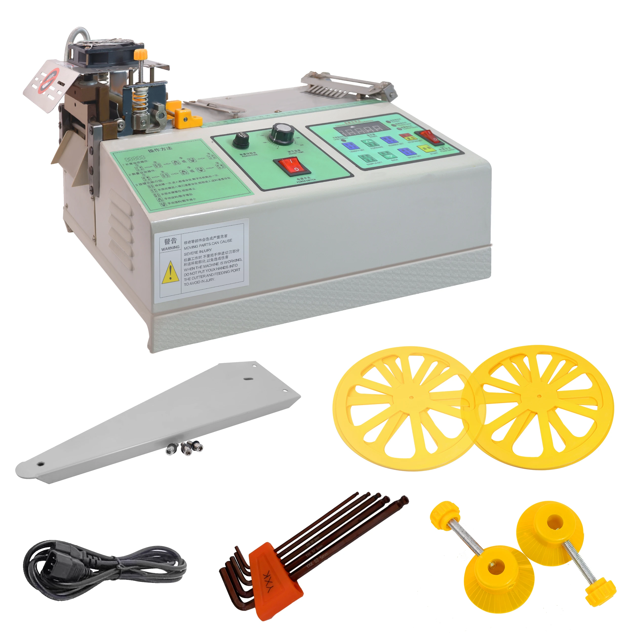 automatic hot cold knife nylon webbing tape ribbon cutter cutting machine