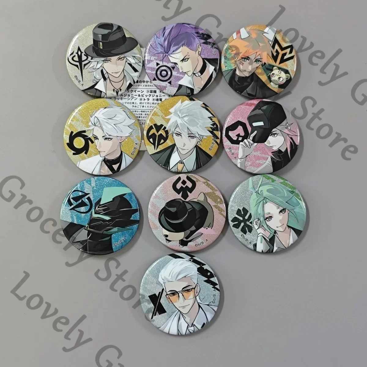 Подлинное аниме TO BE HERO X LUCKY CYAN GHOSTBLADE E-SOUL Loli Queen DRAGON BOY NICE Косплей Мультфильм Значок Брошь Эмблема Рождественский подарок