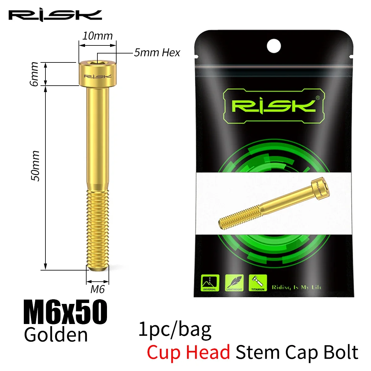 Variant: M6x50 Gold
