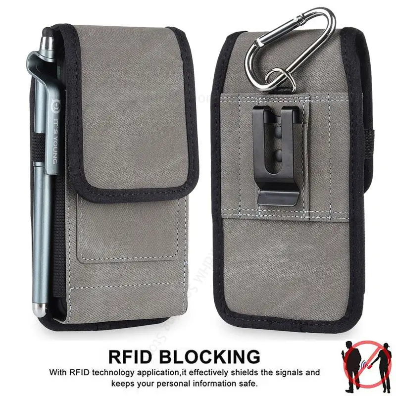 

Anti-theft RFID Phone Pouch For ZTE nubia Z60S Pro Z50 Ultra ID Card Belt Waist Bag Phone Case For Nubia Z60 Ultra Z50S Pro Z40S