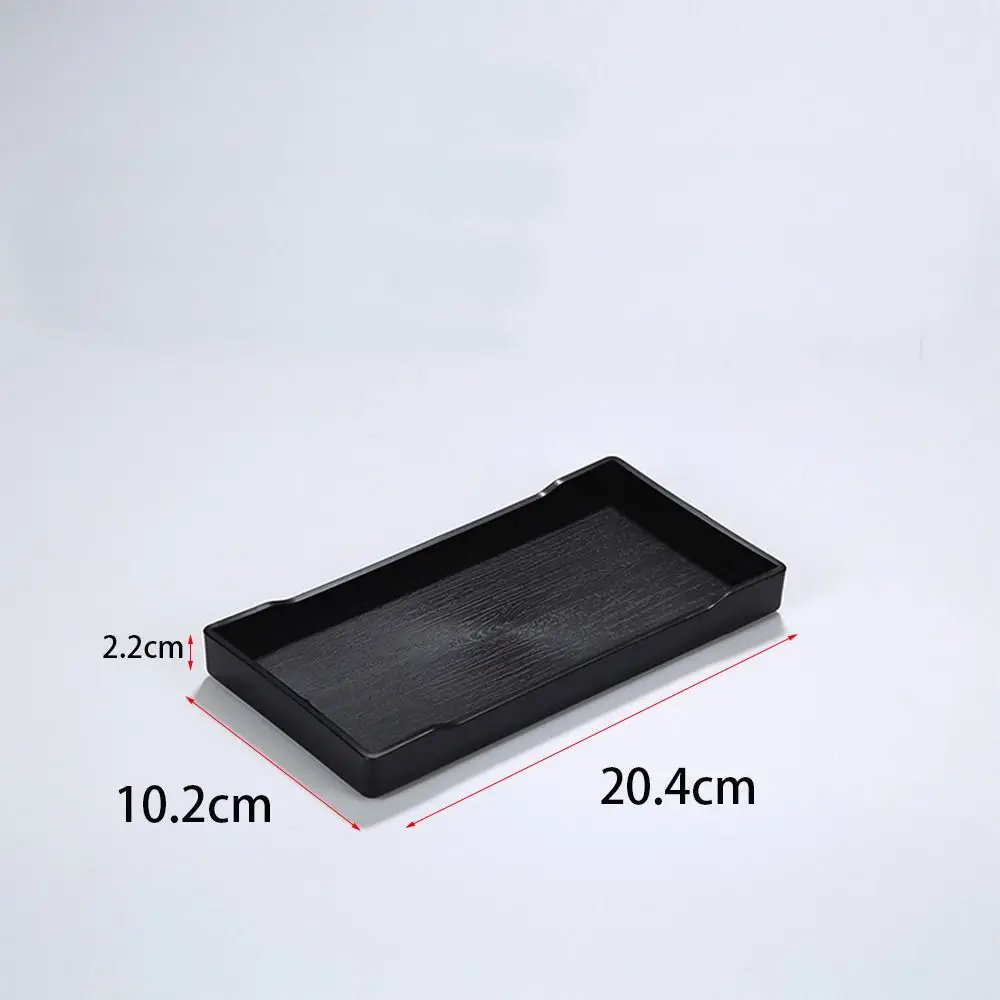 1 Pcs Black Large Plastic Tray New Rectangle Plastic Decorative Tray Multi-Purpose Bed Table Tray Bathroom