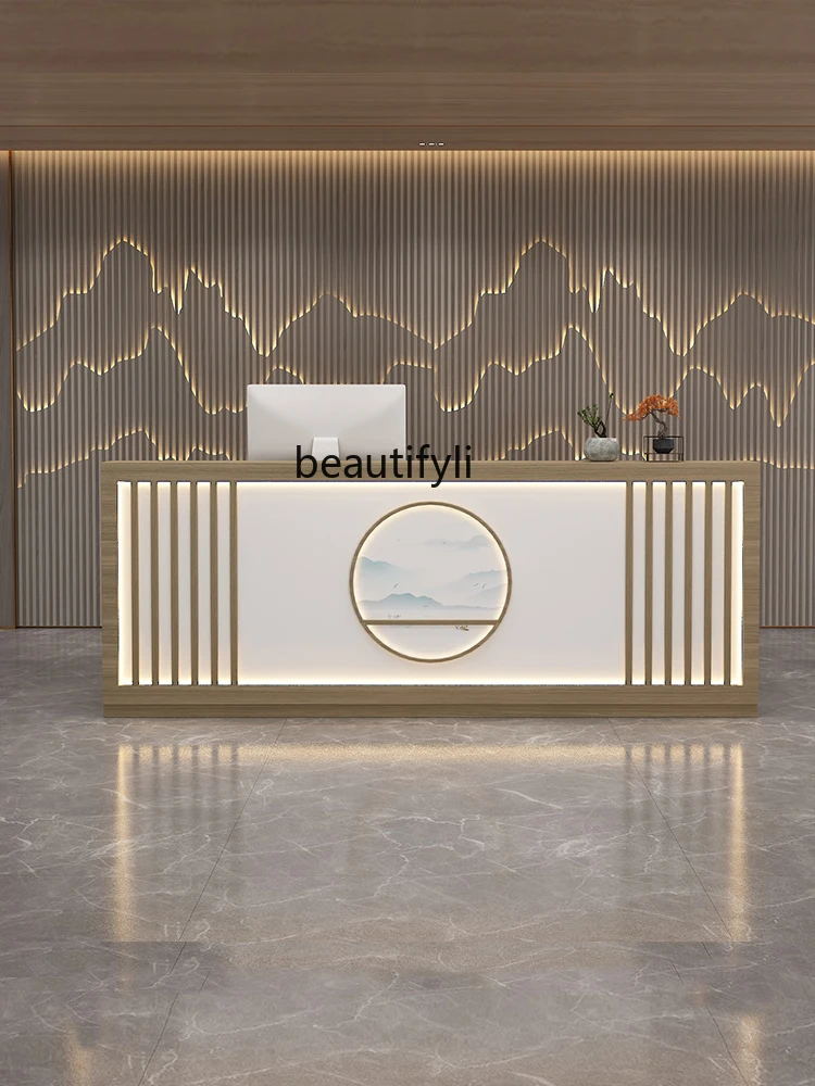 Ear Cleaning Pavilion of Regimen Reception Desk Small Restaurant Dining Counter Customized Simple Bar Counter Cashier