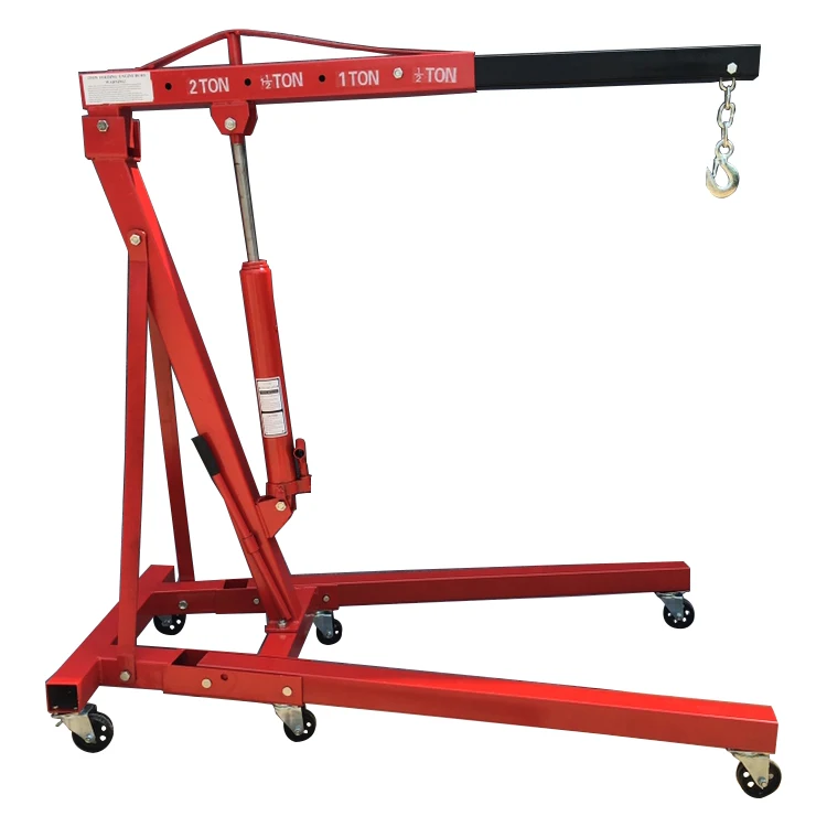 2T Hydraulic Foldable Shop Crane