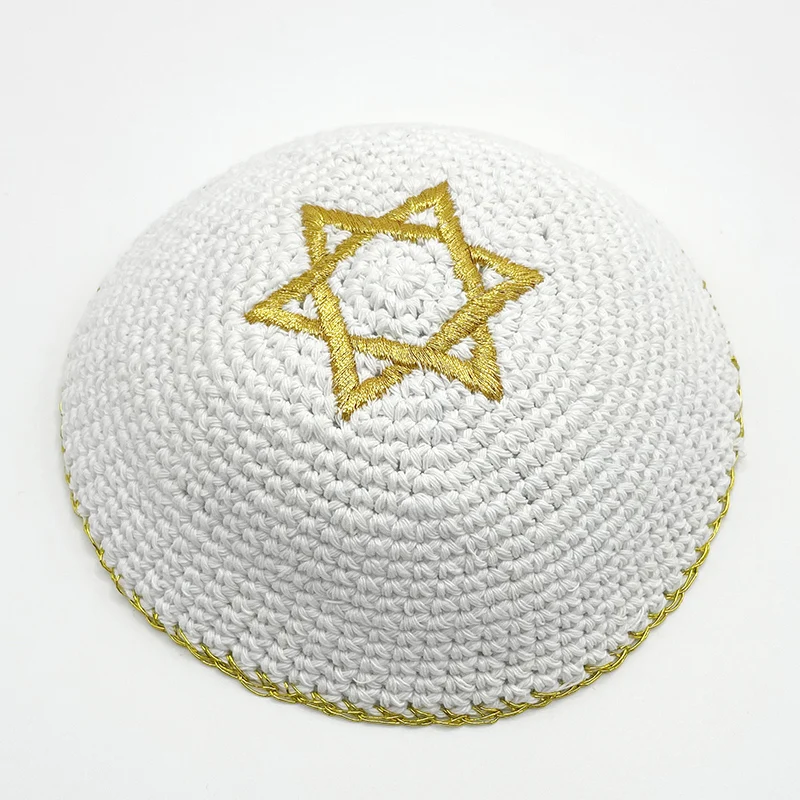 Kippot Kipot Kippa judía 17cm Kippah tejido Yarmulke