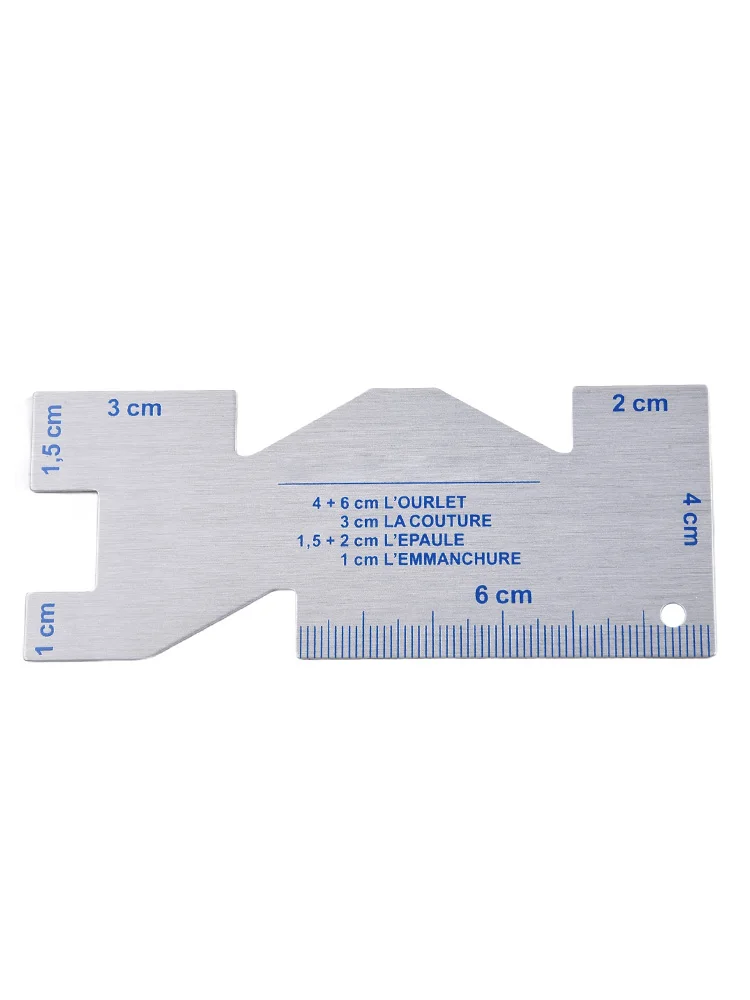 Seam Measuring Gauge for Tailor Quilting Metal Ruler Template For Precision Tool for Sewing and DIY Patchwork Crafts