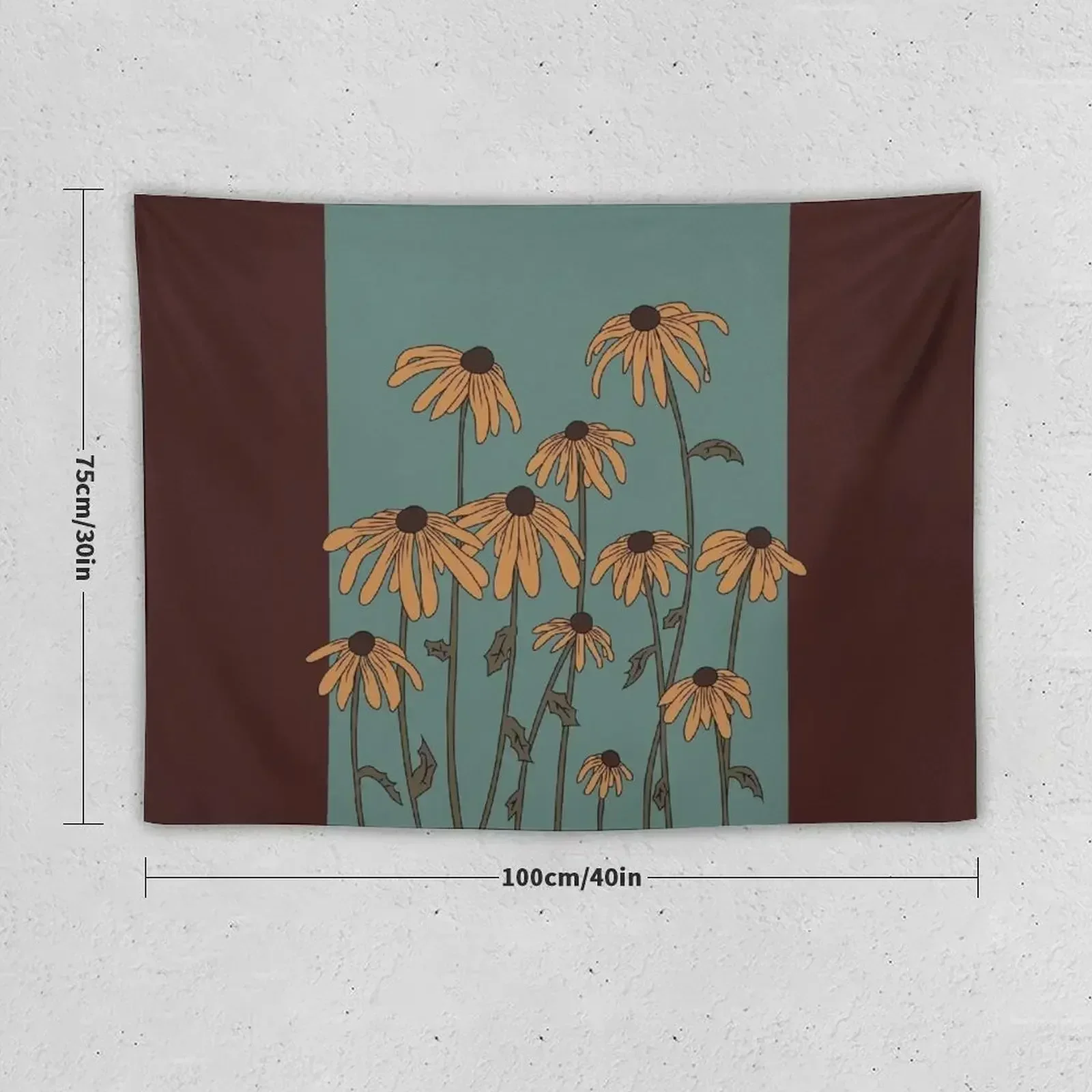 Black Eyed Susans Tapestry Room Ornaments Home Decorations Aesthetic Tapestry