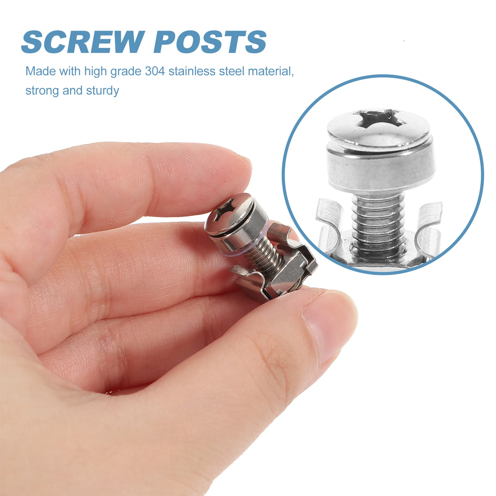

16 Sets Cabinet Screw Server Rack Cage Nuts Mount Hardware Screws for Equipment Racks Bolts Shelf