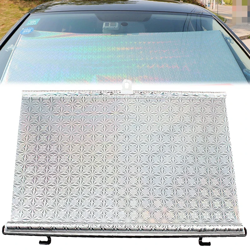 

Retractable Front Window Car Sun Shade Protector Parasol Sunshade Cover Curtains Car Interior Windshield Protection Accessories