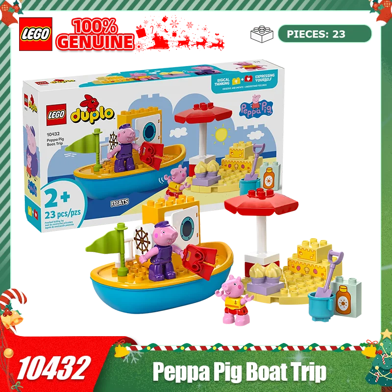 

Lego 10432 Peppa Pig's Boat Trip Debao Large Granules Baby Building Blocks Children's Toys Birthday Christmas Gift