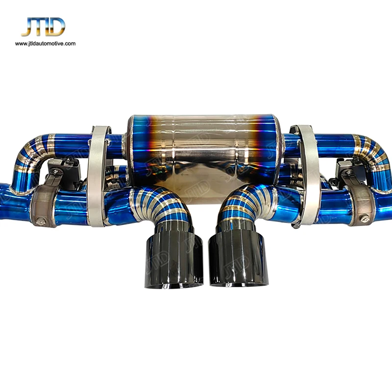 Système Catback d'échappement de Valve de titane de Performance de course pour l'échappement de Porsche 992 Gt3 /gt3 Rs