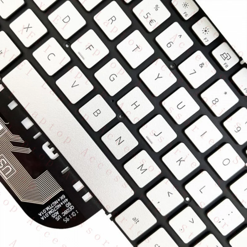 F FOR DELL Latitude 3301 3410 Laptop Replacement Keyboards  Backlit US Silver
