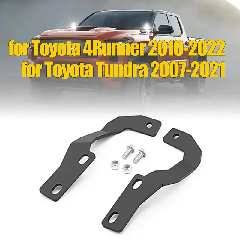 LED Light Pod Metal Hood Mount Bracket Kit/Ditch Hood Light Brackets for Toyota 4Runner 2010-2022 for Tundra 2007-2021