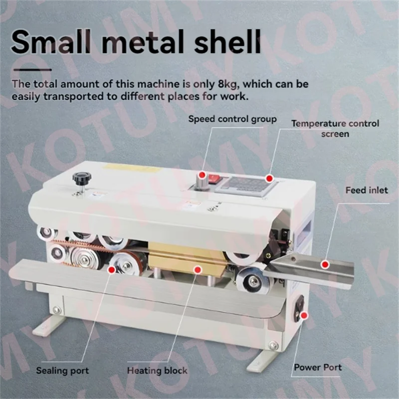 Small Household Mooncake Snack Packaging Bag Sealing Machine FR-550 Automatic Heating Sealing Machine