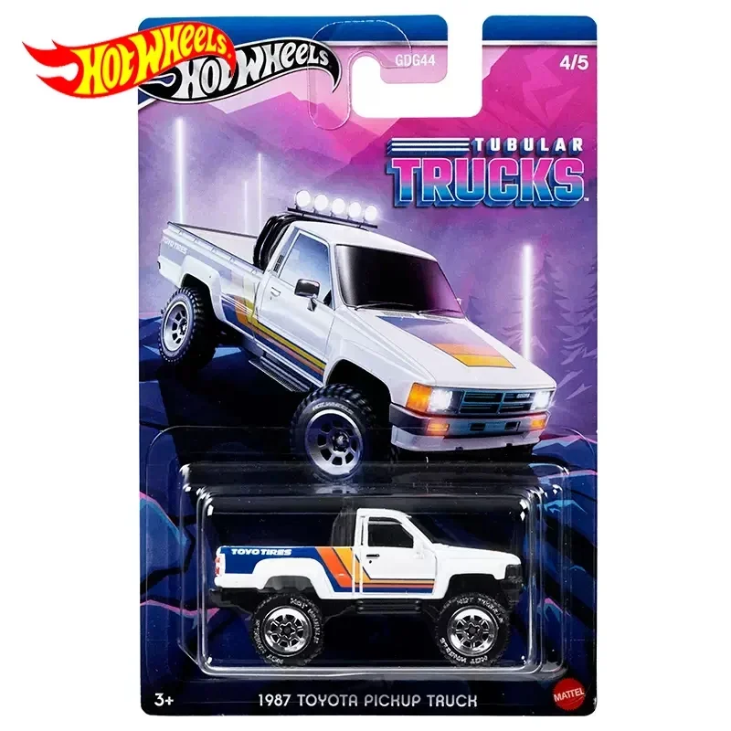 Hot Wheels-Camions tubulaires de voiture en alliage moulé sous pression pour garçons, jouets de camion Toyota 514 et plus, 1987, cadeau de